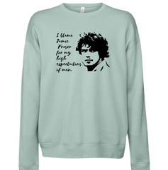 Blame Jamie Fraser Dressing Festive dusty blue crew