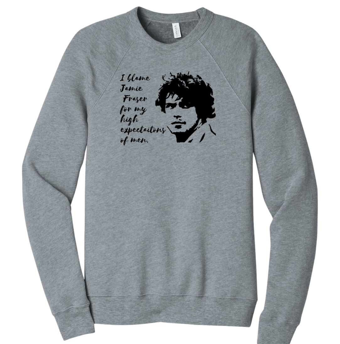 Blame Jamie Fraser Dressing Festive grey Crew