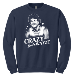 Crazy for Swayze Dressing Festive navy crew