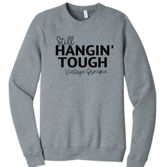 NKOTB Vintage Groupie Dressing Festive grey crew