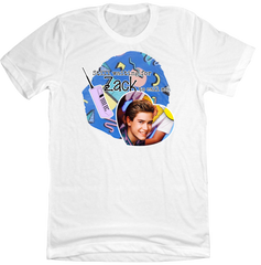 Still Waiting for Zack Morris Dressing Festive white tee