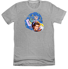Still Waiting for Zack Morris Dressing Festive grey tee