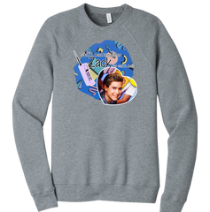 Still Waiting for Zack Morris Dressing Festive crew grey