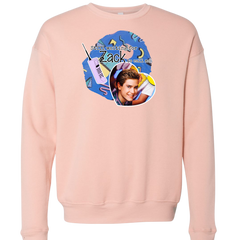 Still Waiting for Zack Morris Dressing Festive pink crew