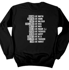 Black History Inspire Lead Fight Challenge Dressing Festive black crew