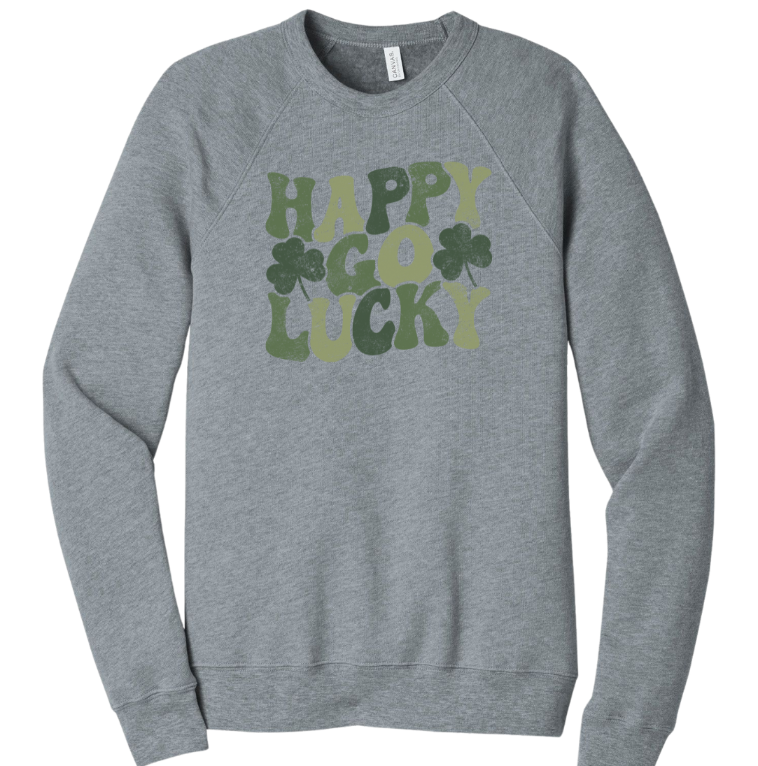 Happy Go Lucky Dressing Festive grey crewneck