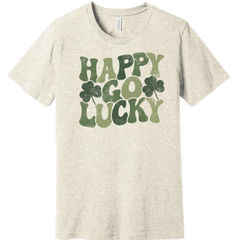 Happy Go Lucky Dressing Festive oatmeal T-shirt