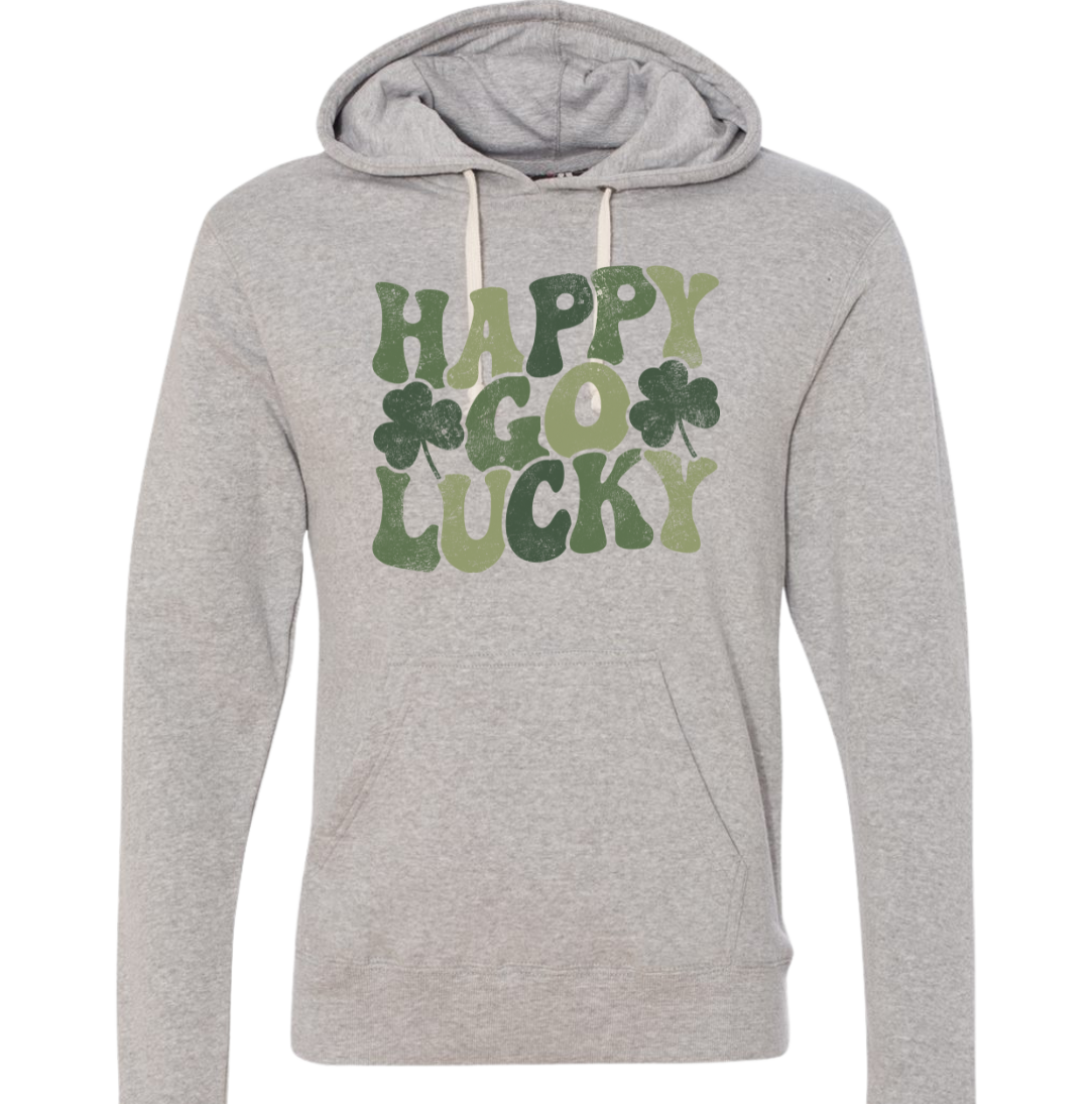 Happy Go Lucky Dressing Festive grey hoodie