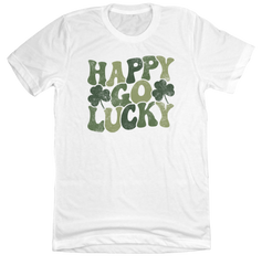 Happy Go Lucky Dressing Festive White T-shirt