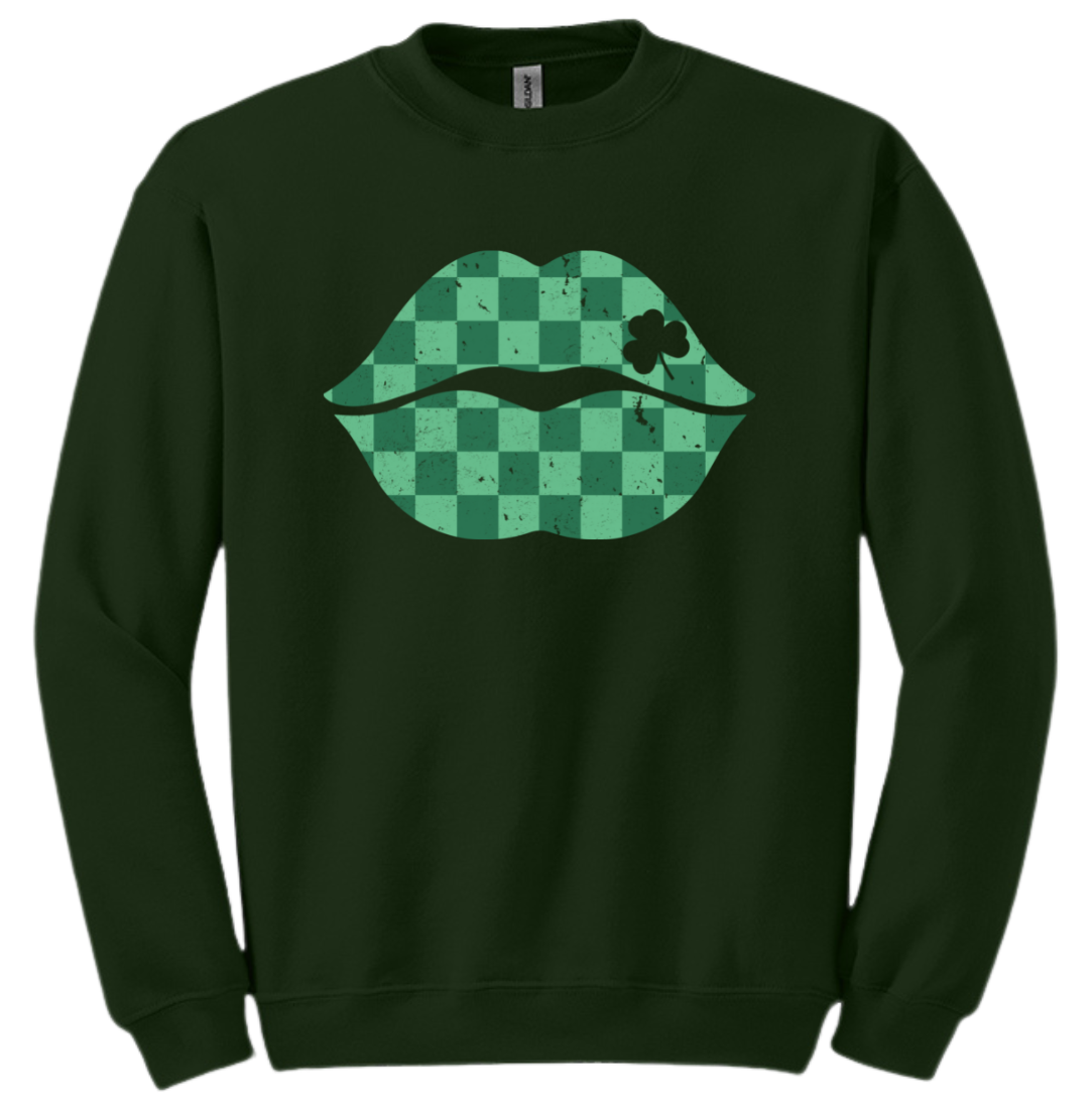 St. Patty's Lips Dressing Festive Crewneck