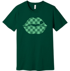 St. Patty's Lips Dressing Festive green T-shirt