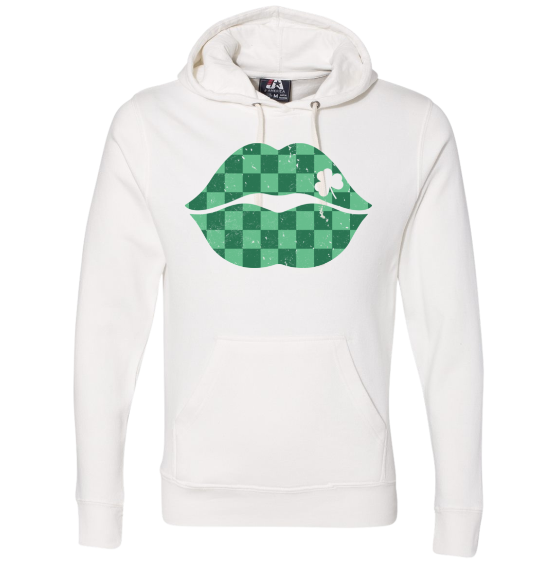 St. Patty's Lips Dressing Festive hoodie white