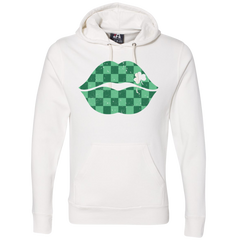 St. Patty's Lips Dressing Festive hoodie white