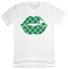 St. Patty's Lips Dressing Festive White T-shirt