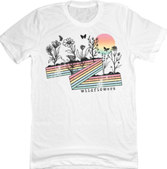 Wildflowers Retro Dressing Festive white T-shirt
