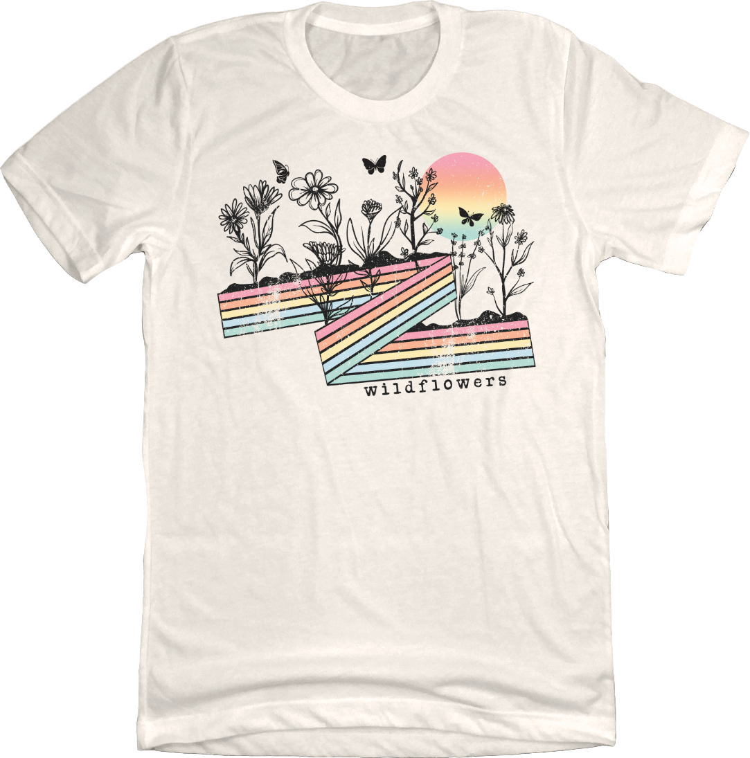 Wildflowers Retro Dressing Festive natural white T-shirt