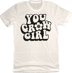 Dressing Festive You Grow Girl T-shirt natural white