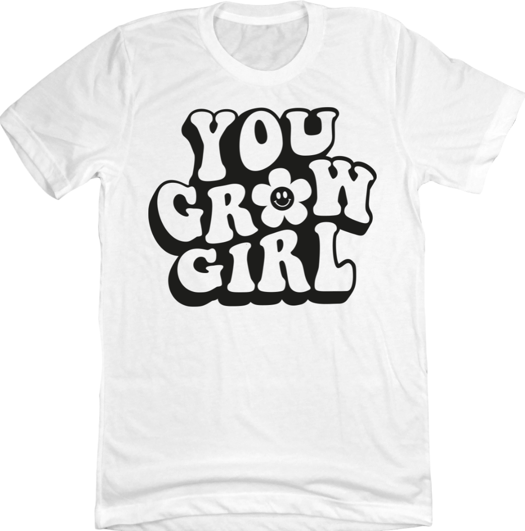 Dressing Festive You Grow Girl T-shirt white