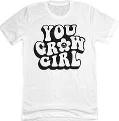 Dressing Festive You Grow Girl T-shirt white
