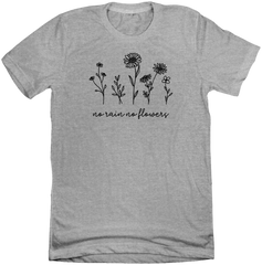Dressing Festive No Rain No Flowers T-shirt Grey