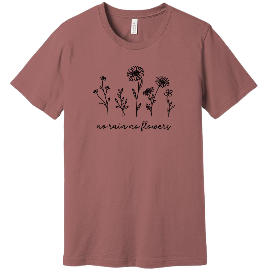 Dressing Festive No Rain No Flowers T-shirt mauve