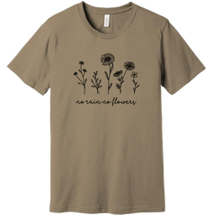 Dressing Festive No Rain No Flowers T-shirt Tan