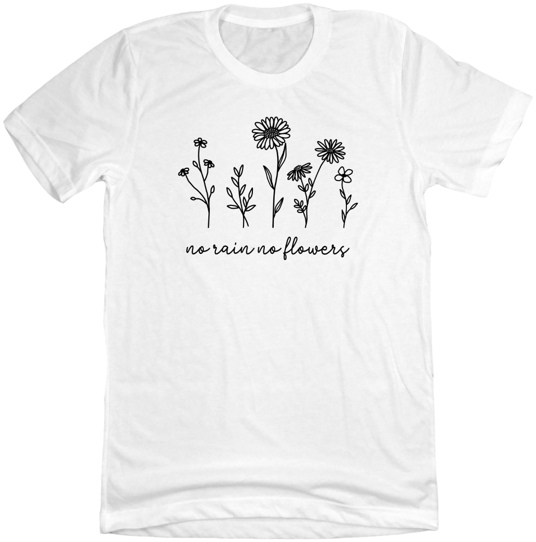 Dressing Festive No Rain No Flowers T-shirt white