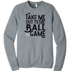 Take Me Out to the Ball Game Dressing Festive grey crew