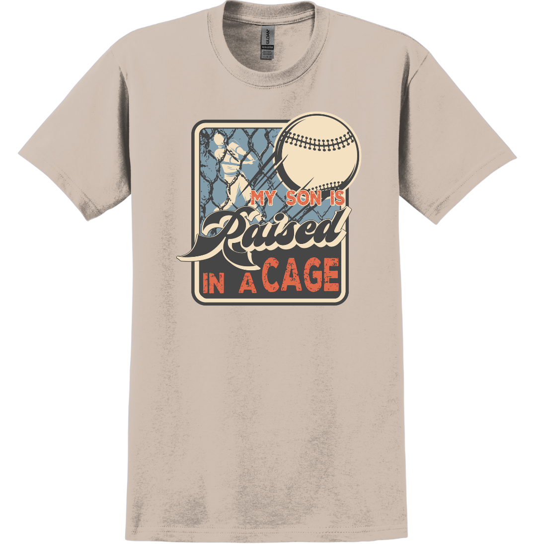 My Son is Raised in a Cage Dressing Festive sand T-shirt