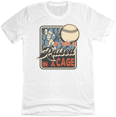 My Son is Raised in a Cage Dressing Festive white T-shirt