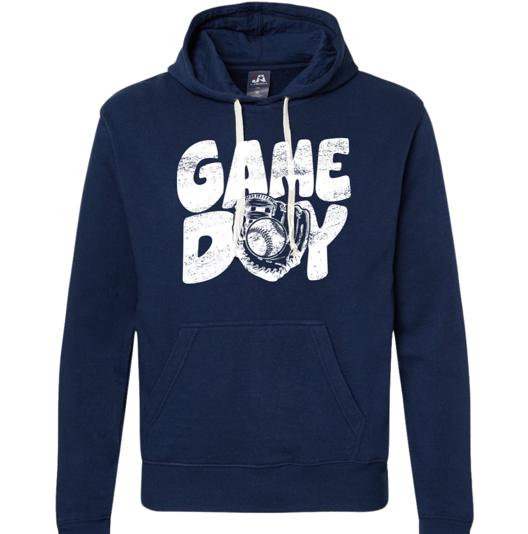 Baseball Game Today navy hoodie dressing festive