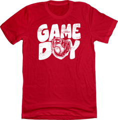 Baseball Game Today red T-shirt