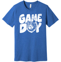 Baseball Game Today Dressing Festive blue T-Shirt