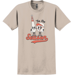 Tis Baseball Season Dressing Festive sand T-shirt