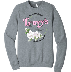Truvy's Beauty Spot Steel Magnolia's Dressing Festive  grey crewmeck