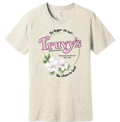 Truvy's Beauty Spot Steel Magnolia's Dressing Festive  oatmeal T-shirt