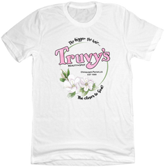 Truvy's Beauty Spot Steel Magnolia's Dressing Festive white T-shirt