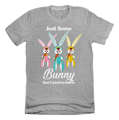 Just Some Bunny I Used to Know Dressing Festive grey T-shirt
