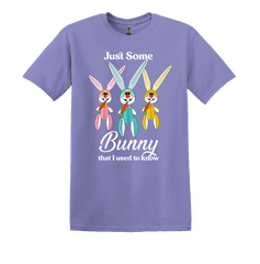 Just Some Bunny I Used to Know Dressing Festive purple T-shirt