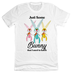 Just Some Bunny I Used to Know Dressing Festive white T-shirt