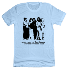 Steel Magnolias Southern Belle T-shirt Dressing Festive blue