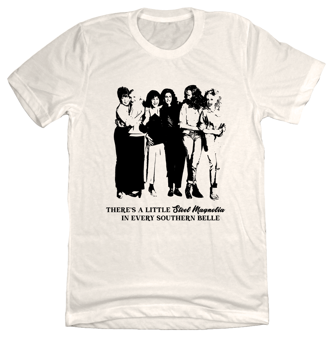 Steel Magnolias Southern Belle T-shirt Dressing Festive natural white