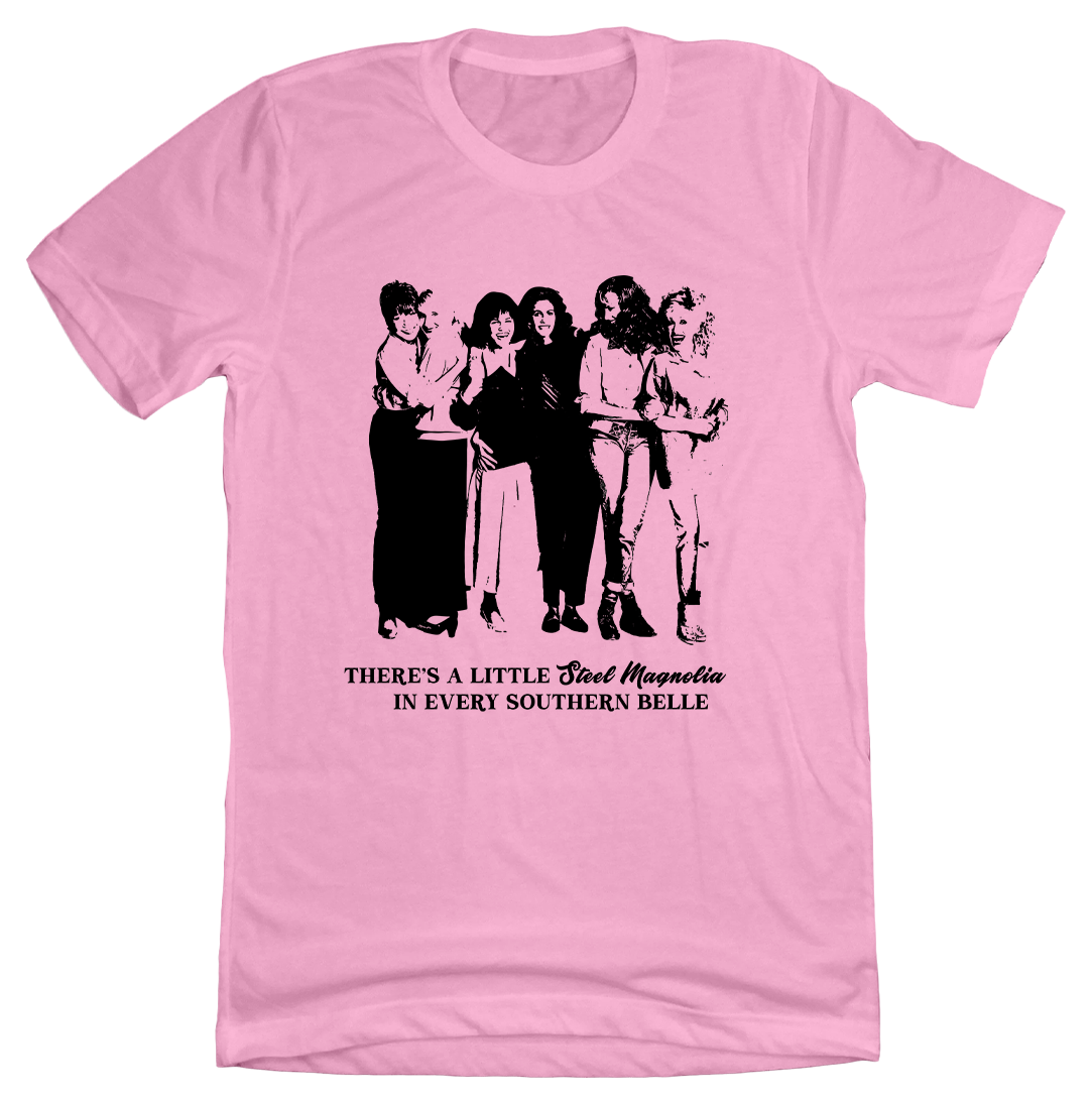 Steel Magnolias Southern Belle T-shirt Dressing Festive pink