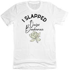 I Slapped Ouiser Dressing Festive T-shirt white