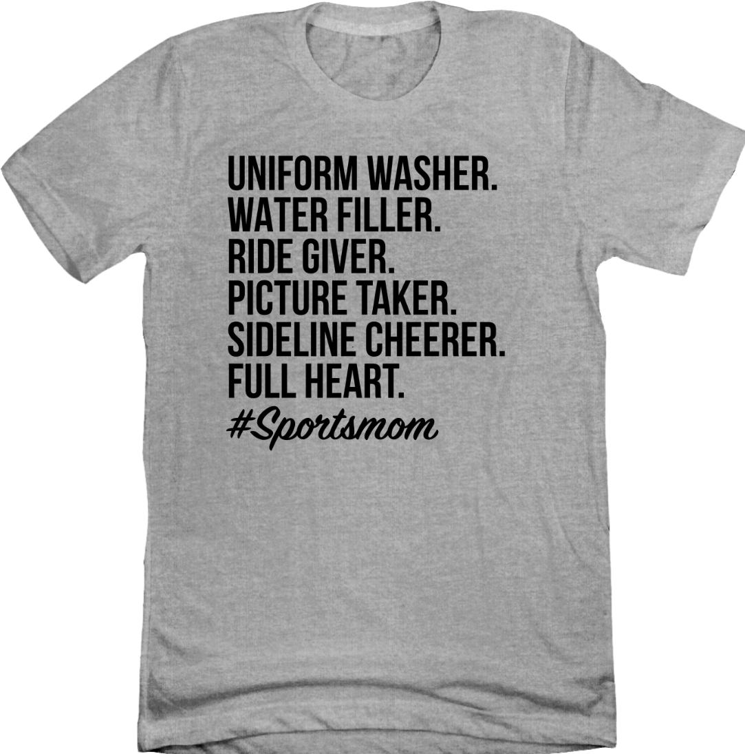 Sports Mom Dressing Festive T-shirt grey