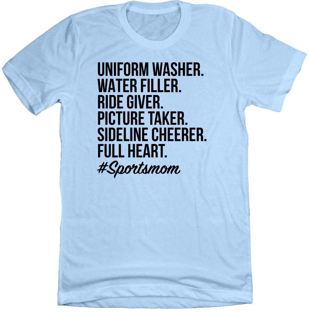 Sports Mom Dressing Festive T-shirt light blue