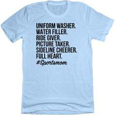 Sports Mom Dressing Festive T-shirt light blue