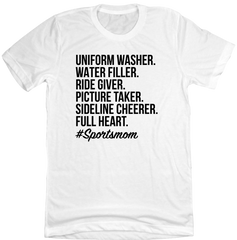 Sports Mom Dressing Festive T-shirt white