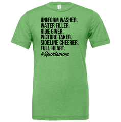 Sports Mom Dressing Festive T-shirt green