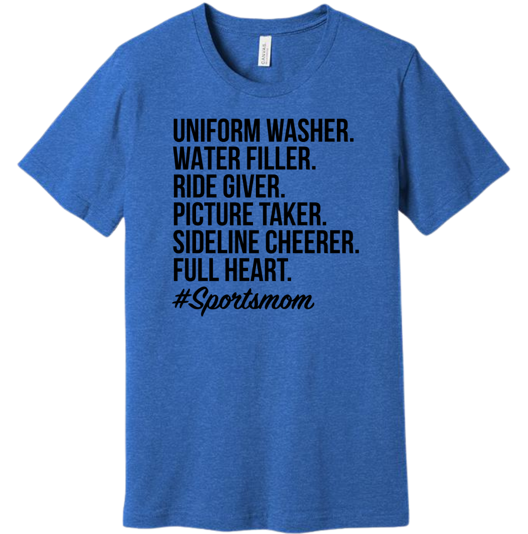 Sports Mom Dressing Festive T-shirt royal blue